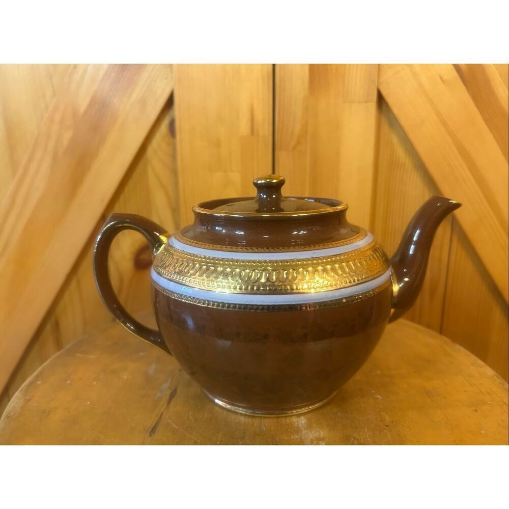 Antique Salder Staffordshire England Teapot (5787)